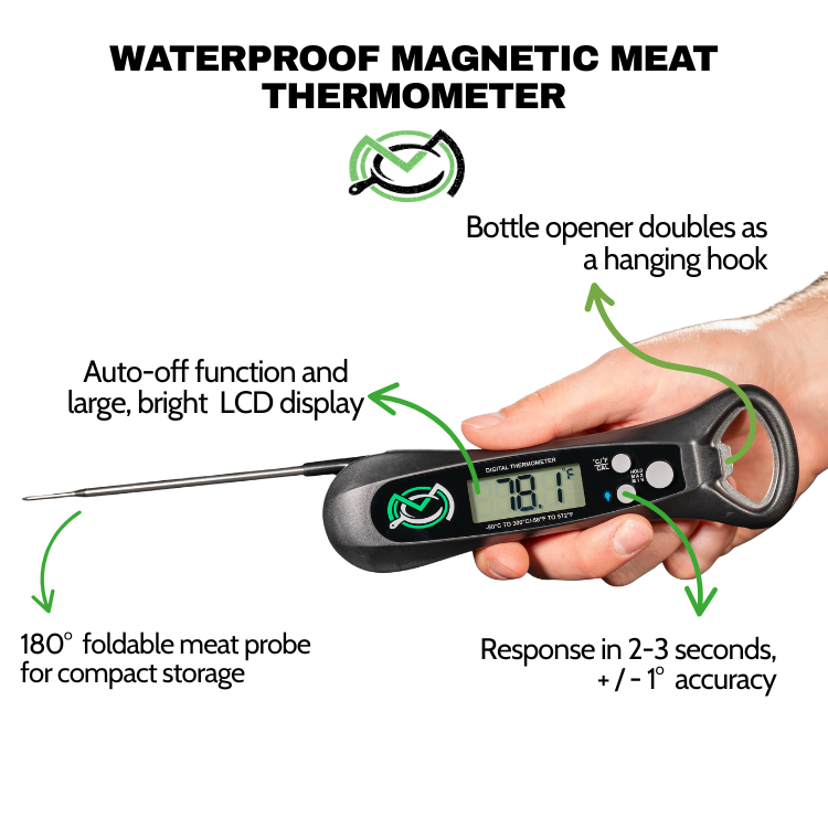 MagneCHEF Magnetic Waterproof Digital Meat Thermometer