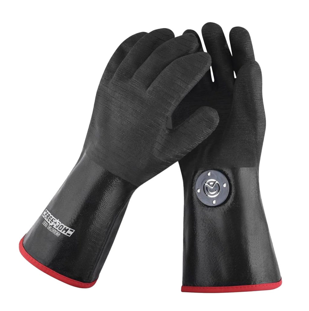 Freedom BBQ Gloves 14" Cuffs with Magnetic Safety Clips